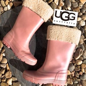 Millcreek Metallic Pink Ugg Rainboots